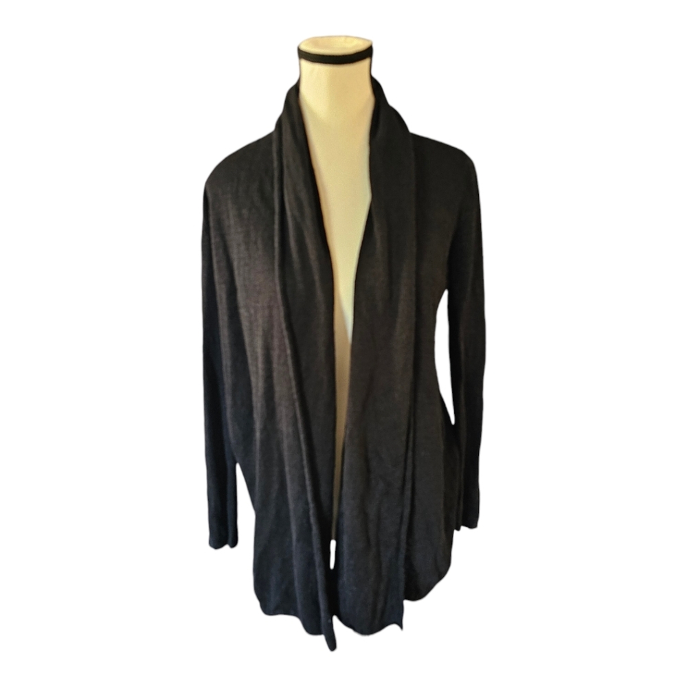 Theory Women’s Sag Harbor Open Front Linen Blend Cardigan Size Small. 